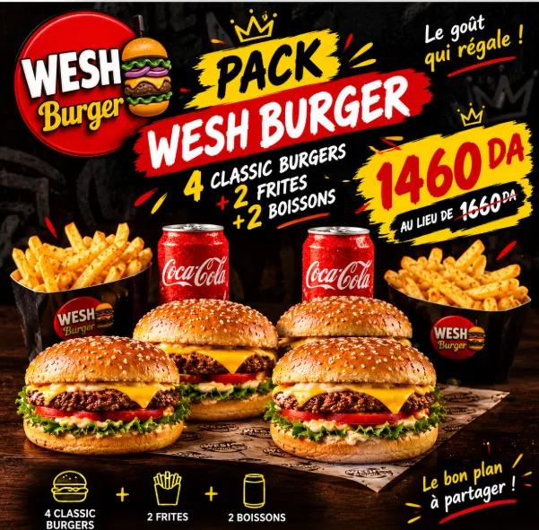 Pack Wesh burger: