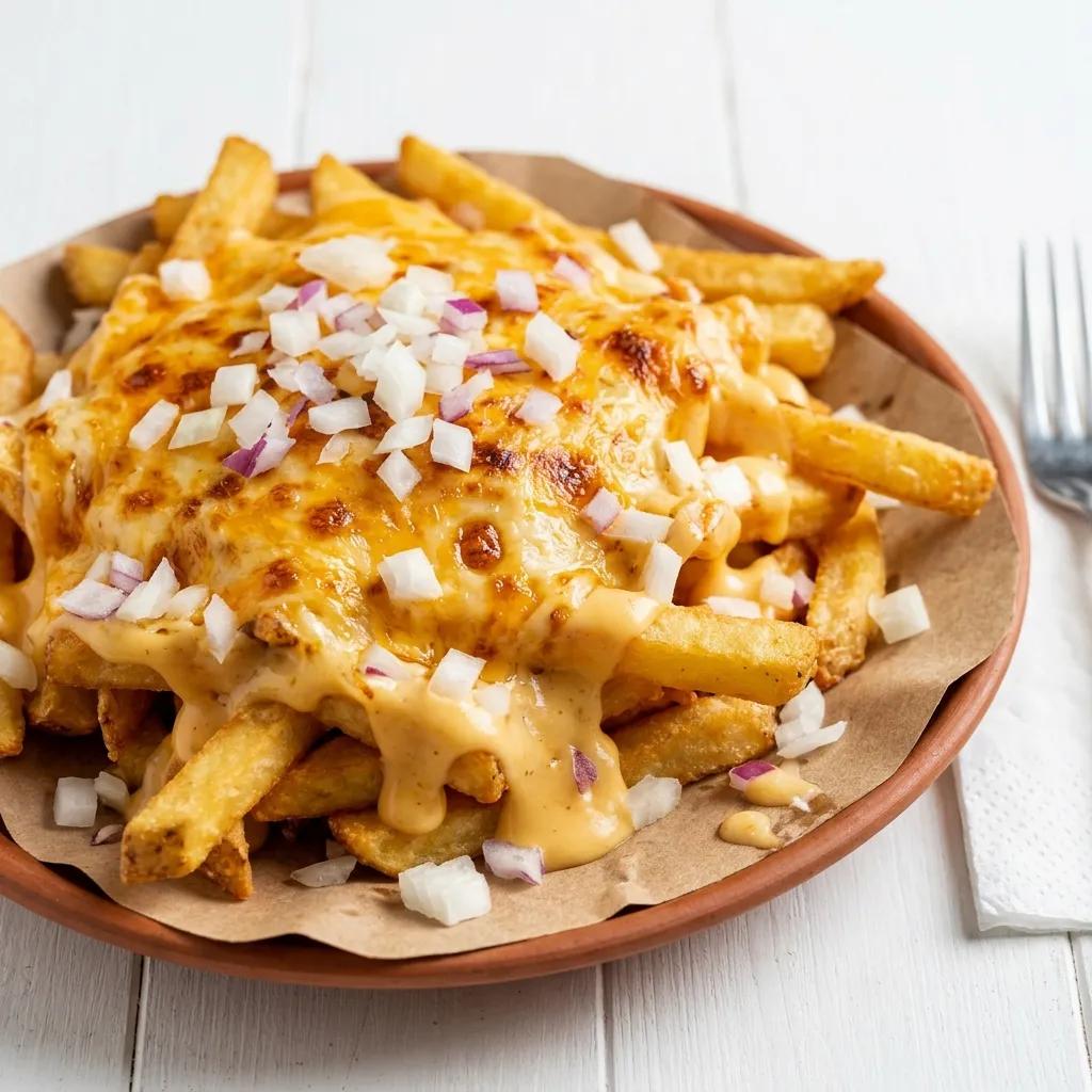 Poutine Cheezy Fries Onion