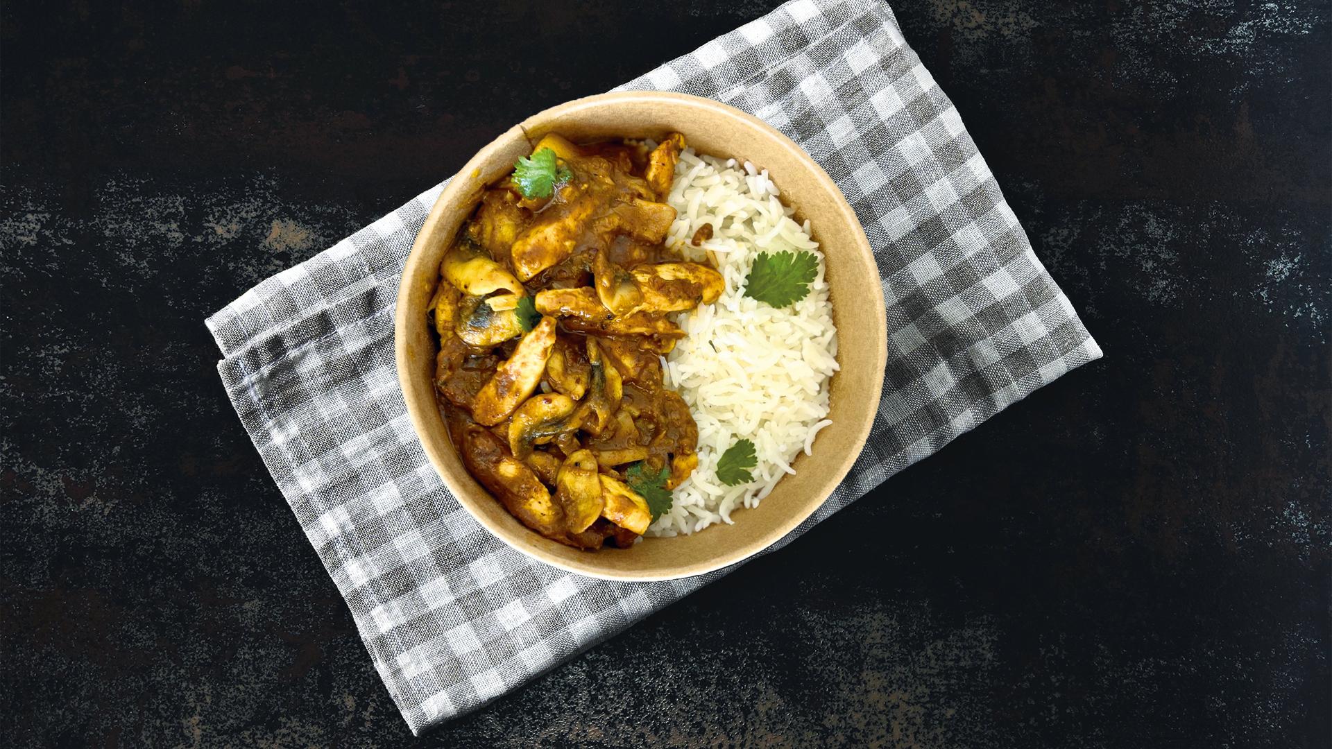 Emincé De Poulet Curry Au Champignon