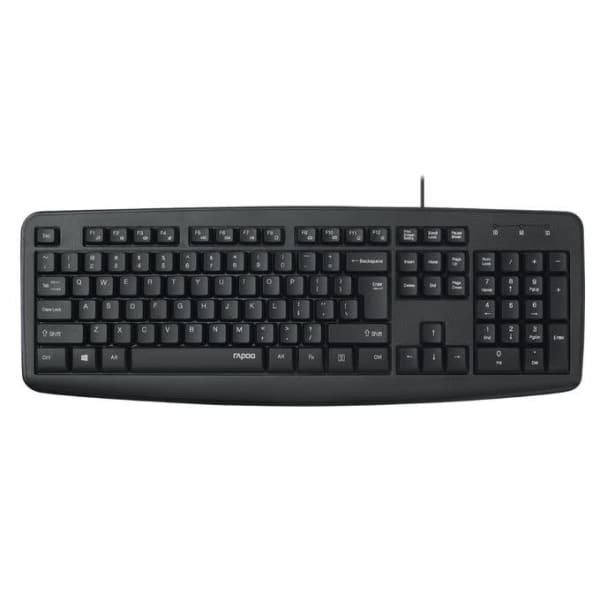 Rapoo NK2600 Clavier De Bureau USB Filaire Résistant Aux Eclaboussures AZERTY