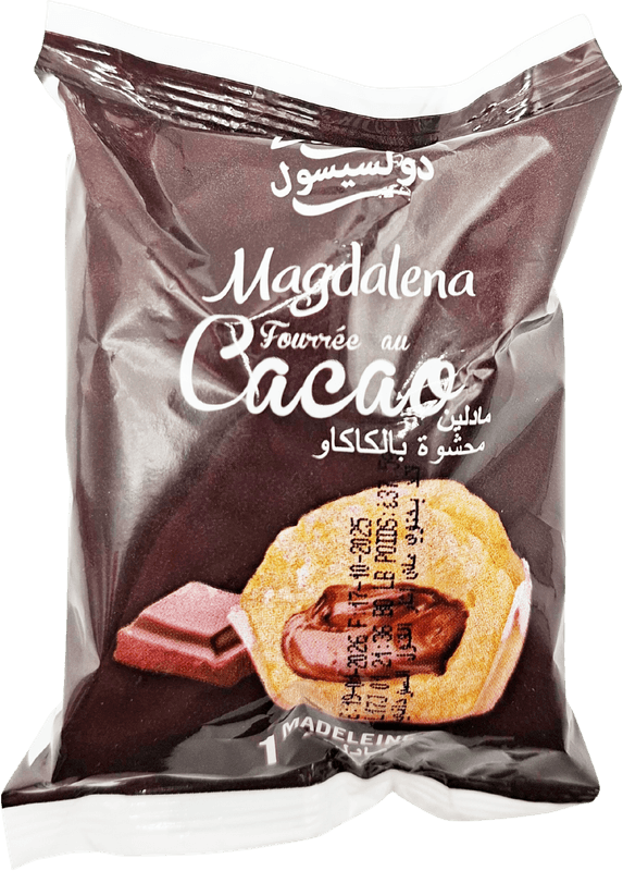 DULCESOL madeleine fourrée cacao 37g