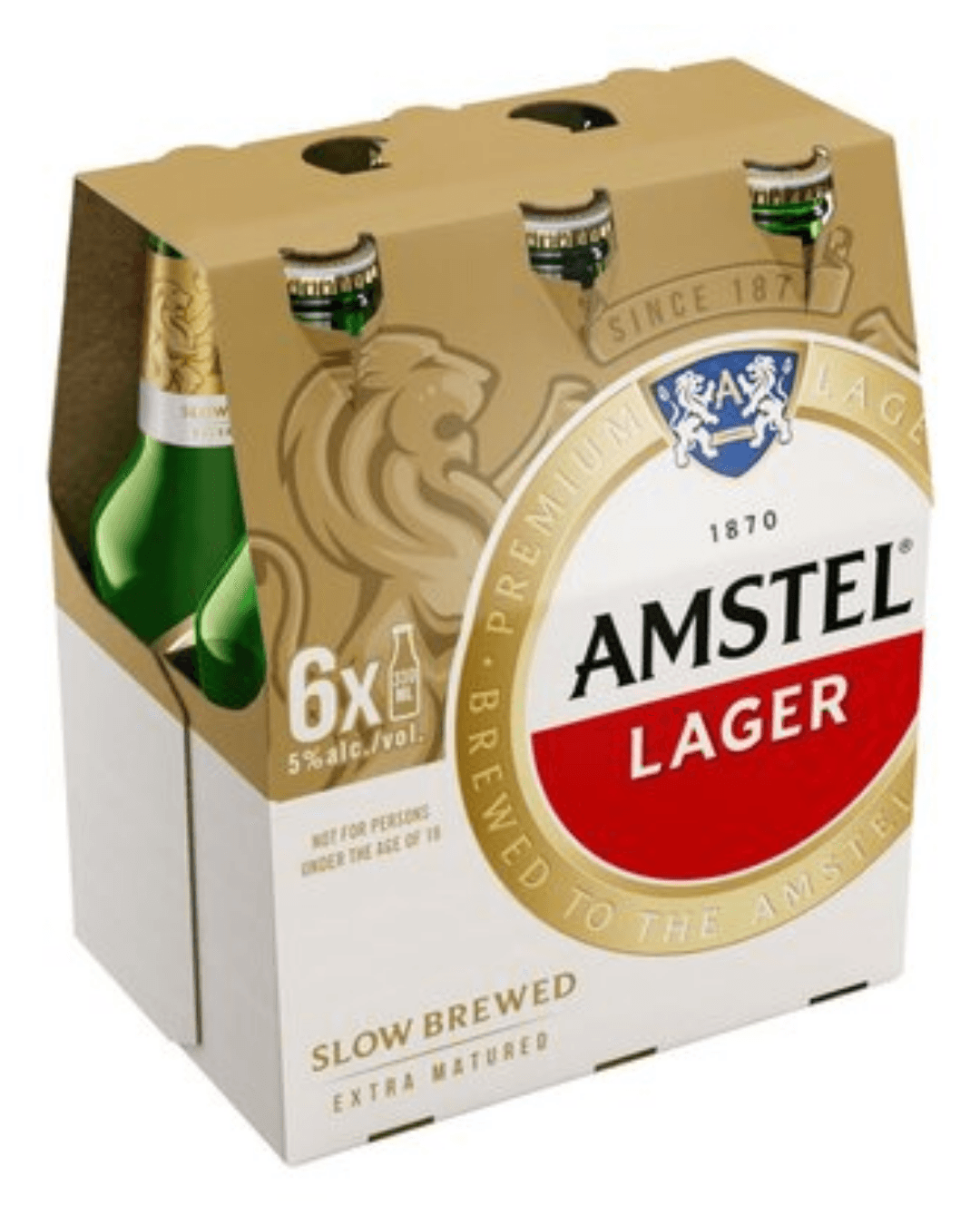 Amstel Lager Bottle 6 X 330ml