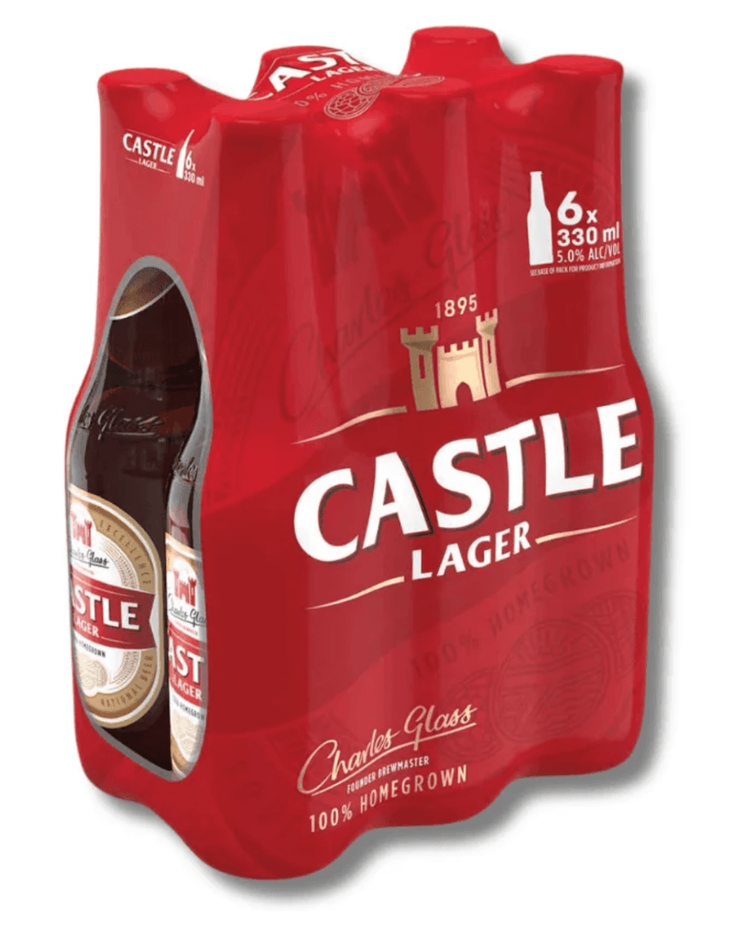 Castle Lager Bottle 6 X 330ml