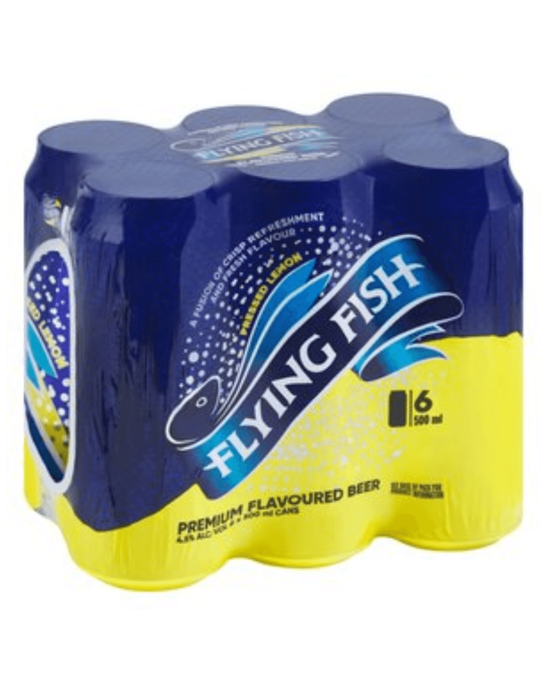 Flying Fish Pressed Lemon Flavoured Premium Beer Cans 6 x 500ml
