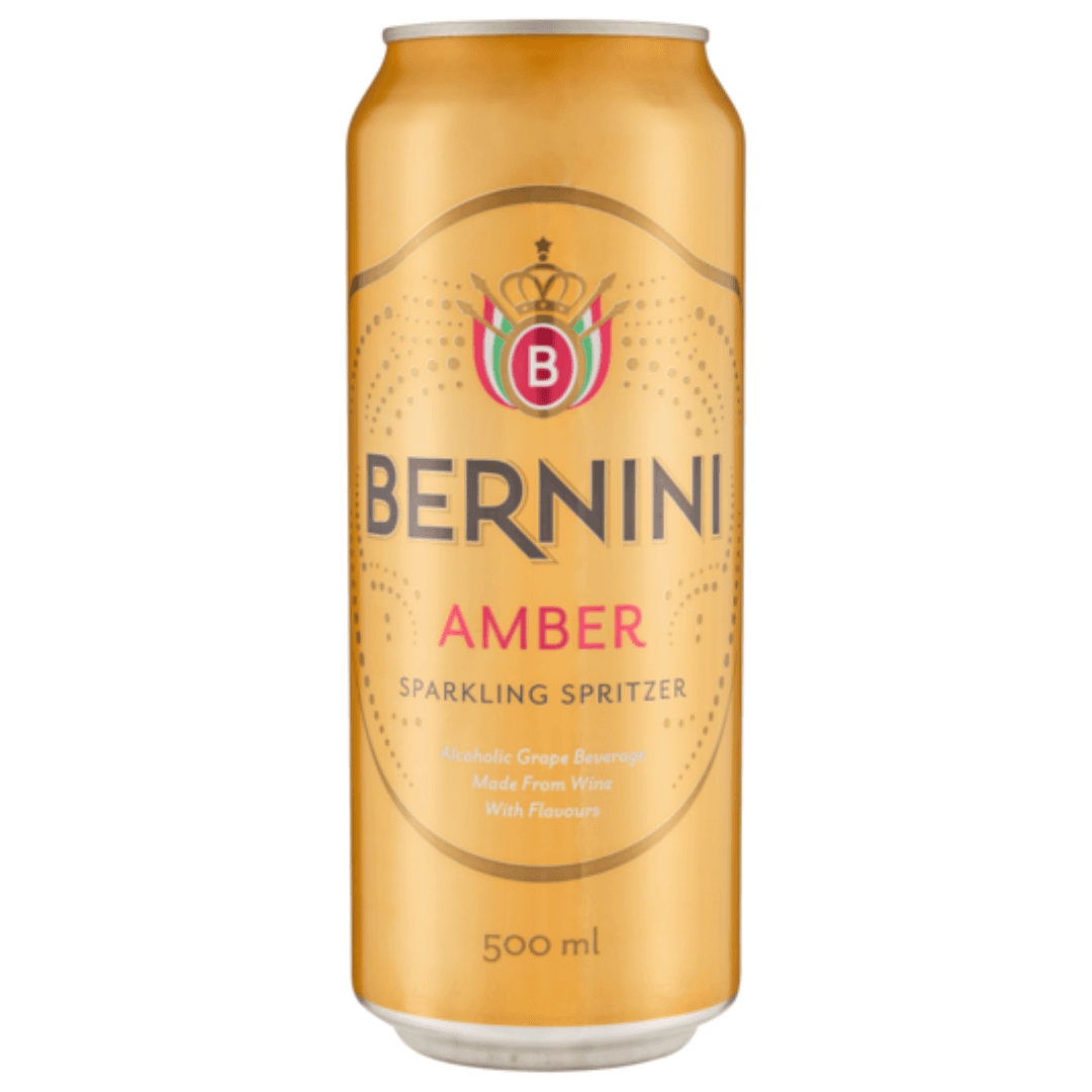Bernini Amber Sparkling Spritzer Can 500ml
