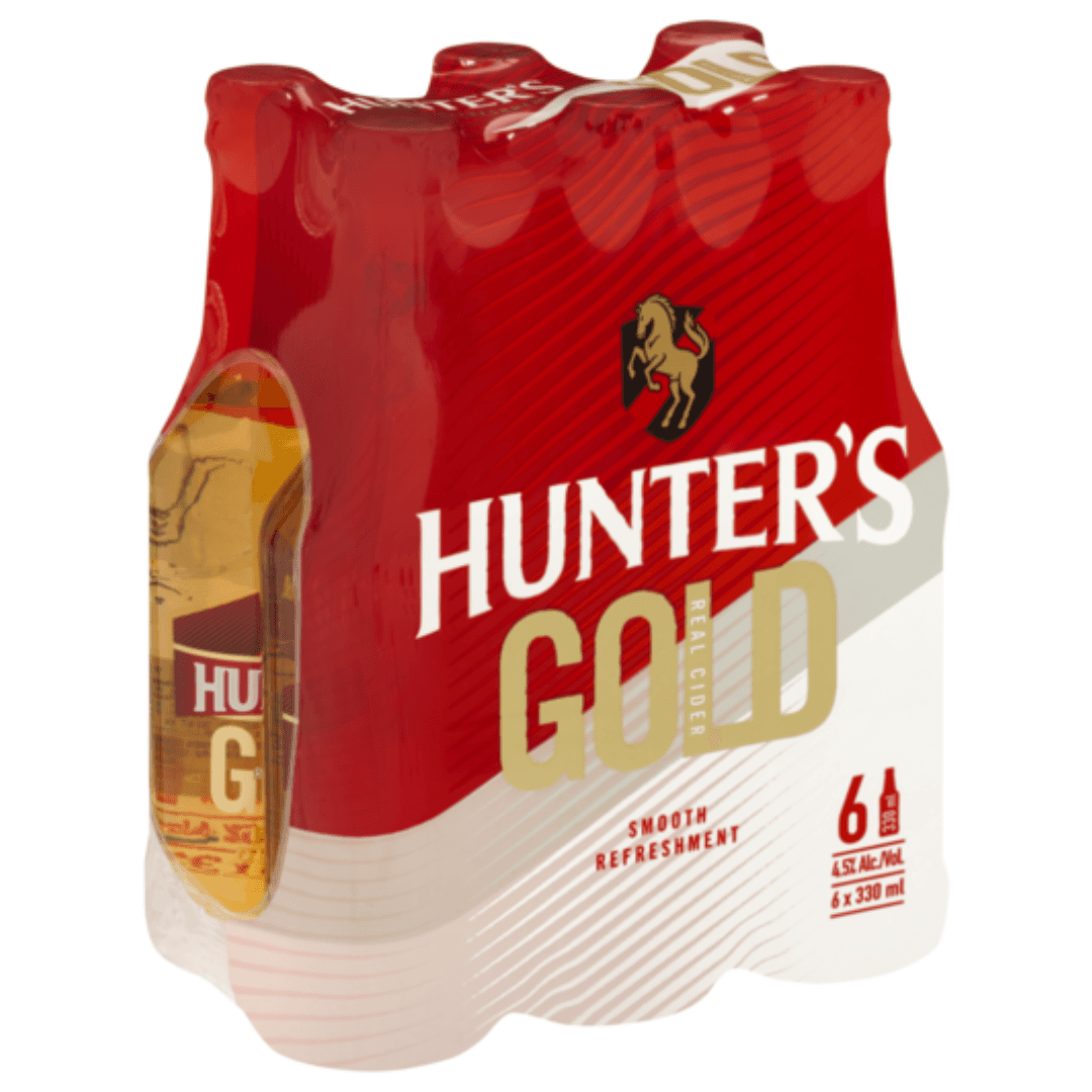 Hunter's Gold Cider Bottles 6 x 330ml