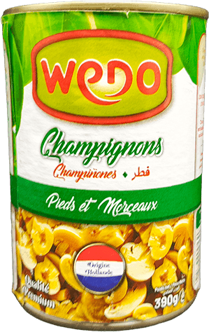 WEDO champignon coupe 390g