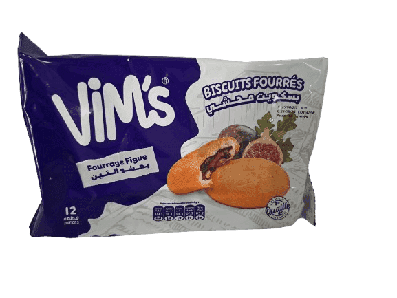 VIM'S biscuits Fourré figue 160g