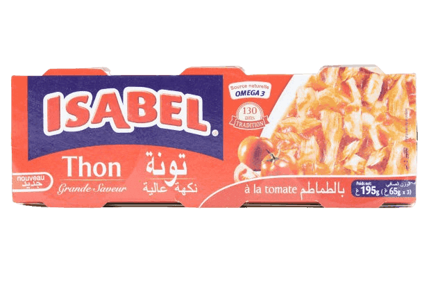 ISABEL Thon Tomate 65g 3 pieces