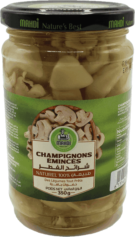 MAHDI chamipgnons émincés 350g