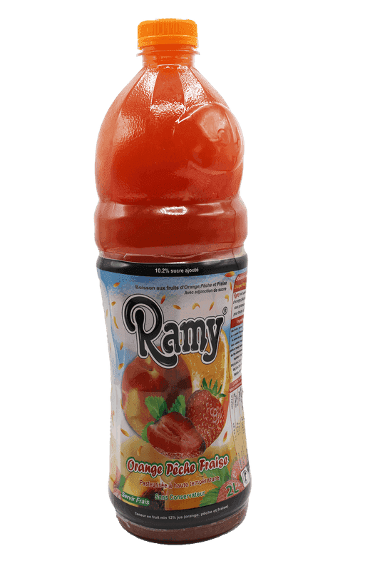 RAMY orange pêche fraise 2 L