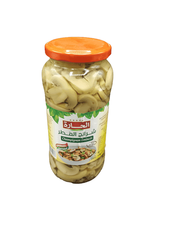 EL HARA champignons émincés bocal 580 g
