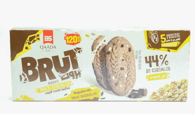 QAADA Biscuit Brut Tout Chocolat 150g