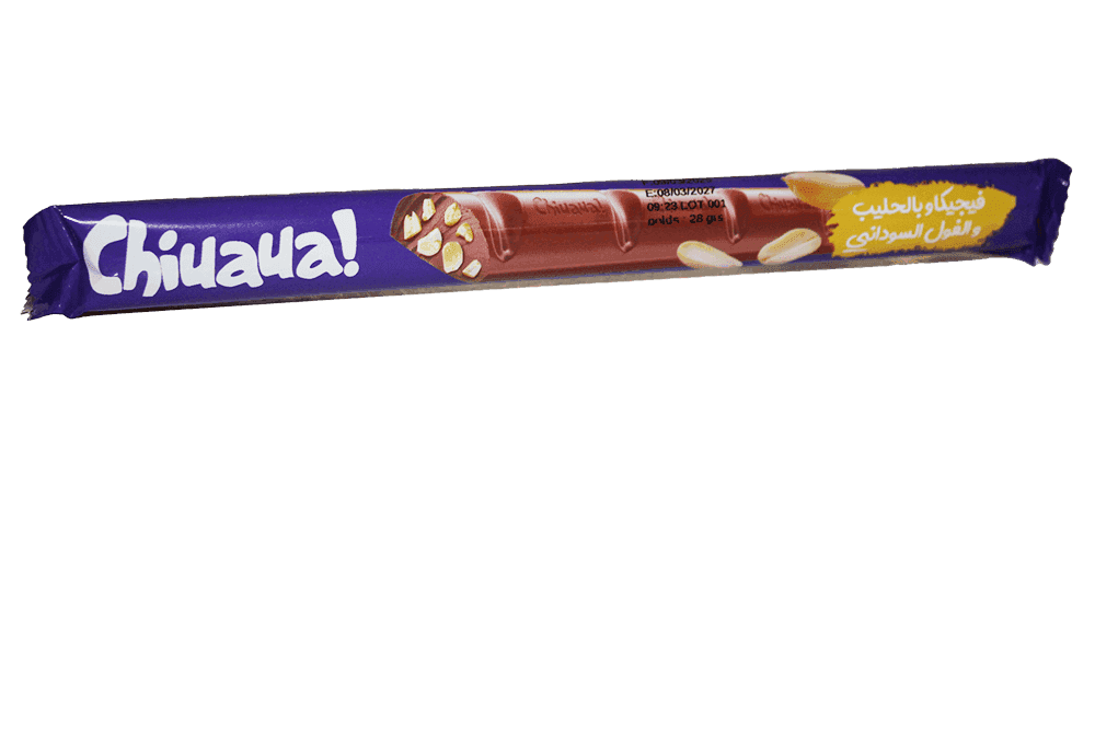 CHIUAUA barre chocolat végétal lait cacahuète 28g