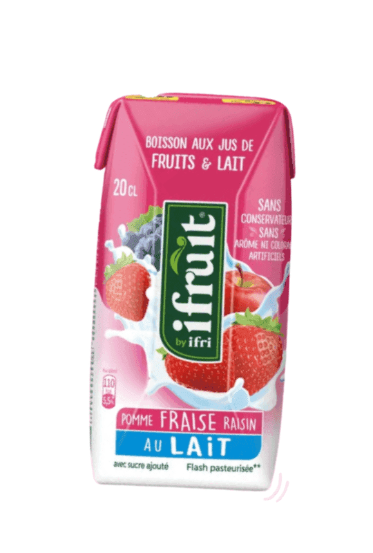 IFRUIT jus au lait pomme fraise raisin 20cl