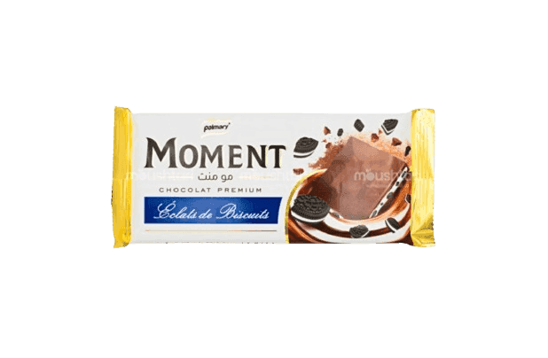 MOMENT Tablette Chocolat Éclats Biscuit 100 g