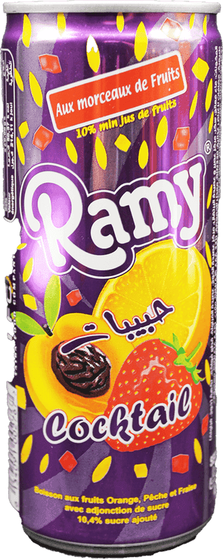 RAMY boisson canette orange pêche fraise 24 cl