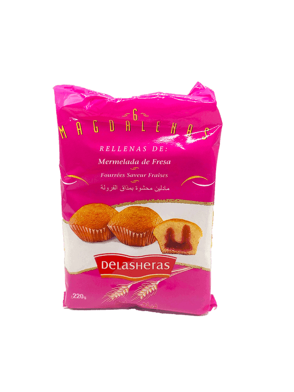 DELASHERAS madeleine fraise 220g