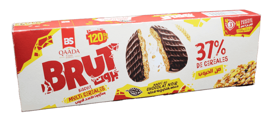 BRUT nappé choco noir multicéréales 130g