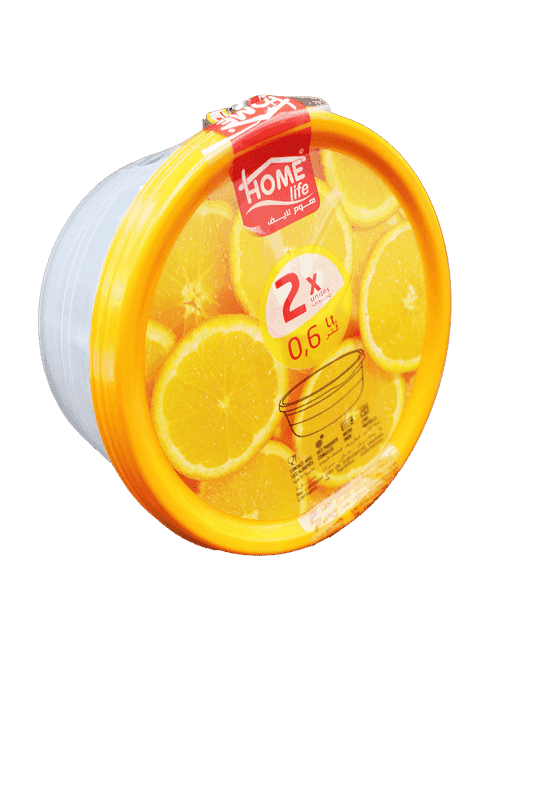 HOME LIFE set 2 boîtes 0.6L