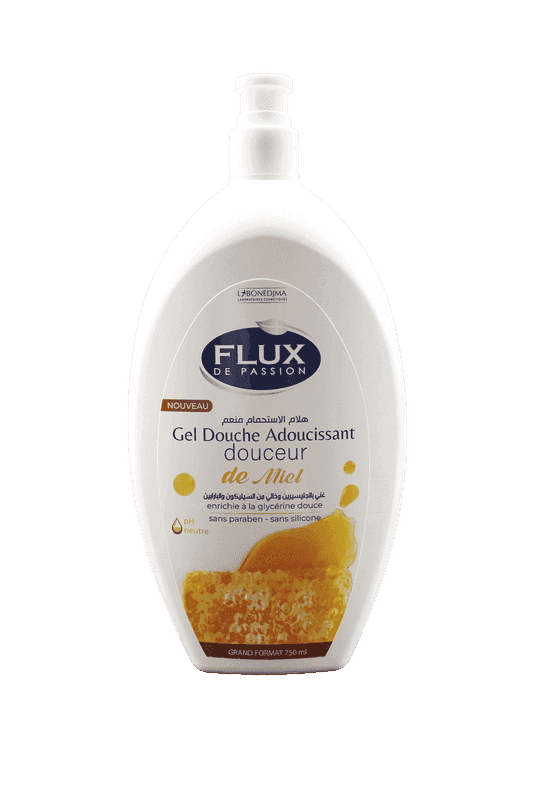 FLUX gel douche douceur miel 750ml
