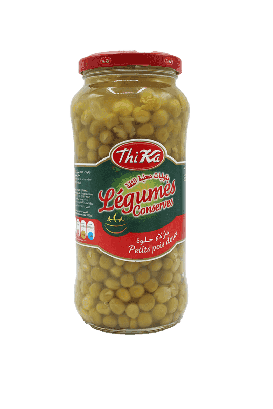 THIKA petits pois doux bocal 540g