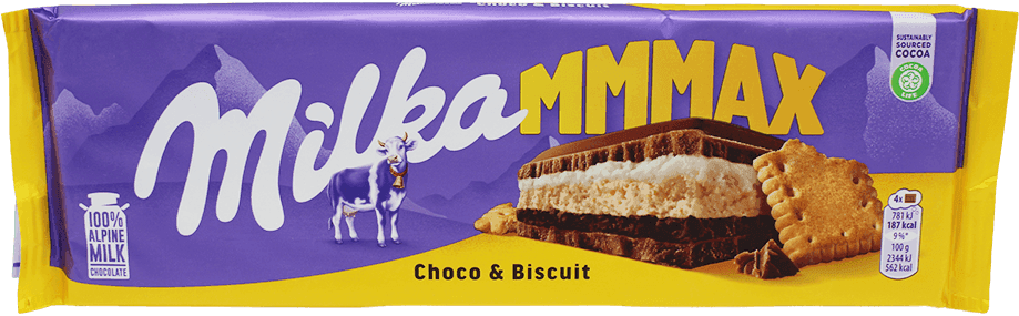 MILKA mmmax Chocolat et biscuit croquant 300g