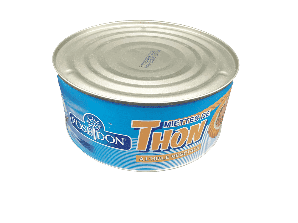 POSEIDON miettes de thon à l'huile végétale 880g