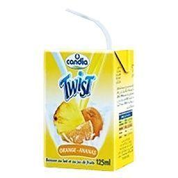 CANDIA Twist Boisson au lait Orange ananas 125ml