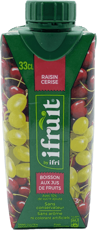 IFRUIT jus raisin cerise tetra 33cl