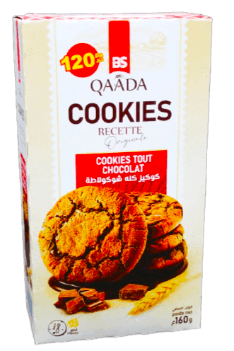 QAADA cookies tout choco 160g