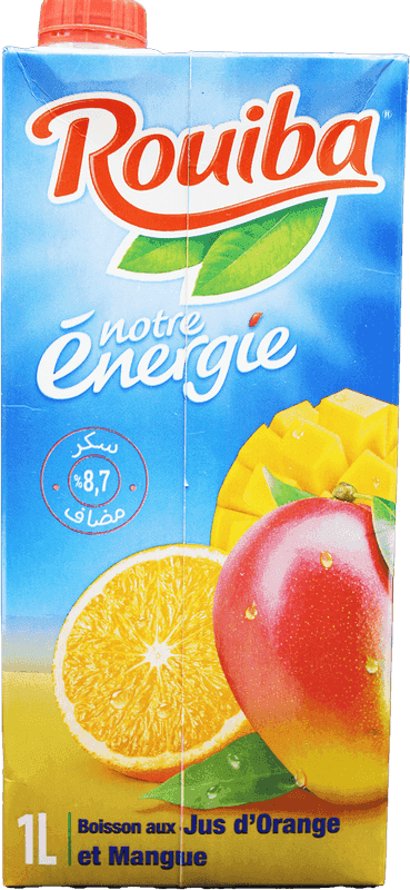ROUIBA jus énergie orange mangue 1 L