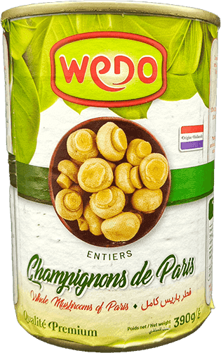 WEDO champignons de paris entiers 390g