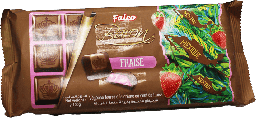 BARON Chocolat Fraise 100g