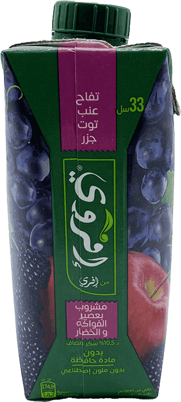 IFRUIT jus pomme raisin carotte tetra 33cl