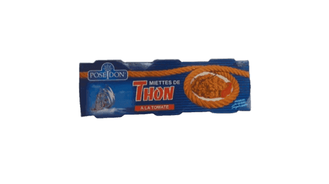 POSEIDON miettes de thon à la tomate 3x65g