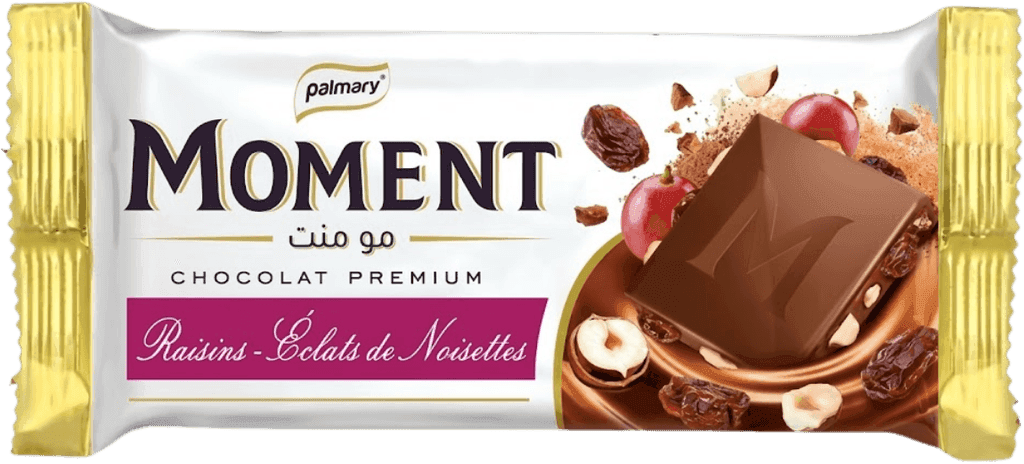 MOMENT Tablette Noisette et Raisin Sec 100 g