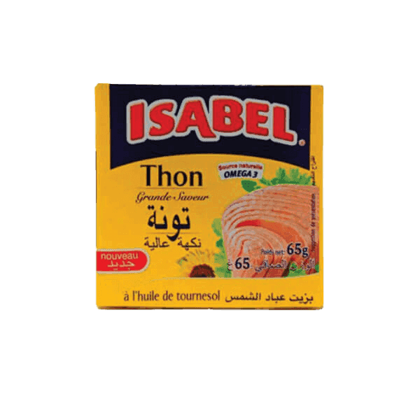 ISABEL thon entier à l'huile végétale 65g