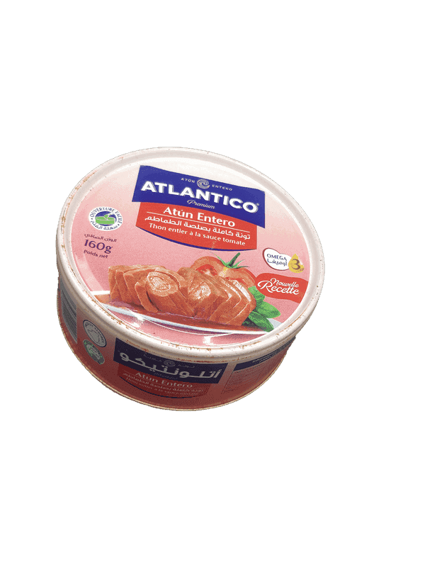 ATLANTICO thon entier tomate 160 g
