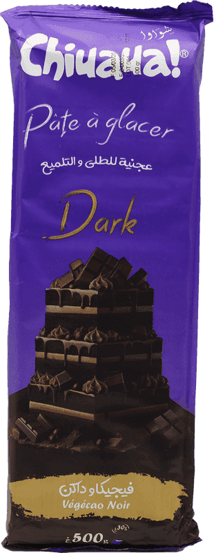 CHIUAUA pâte à glacer noir 500g