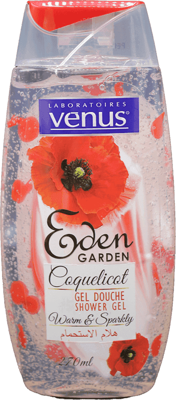 VENUS gel douche jardin eden coquelicot