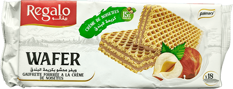REGALO gaufre fourree noisette 140g