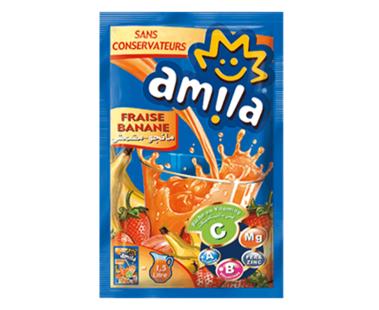 AMILA boisson en poudre fraise banane 35 g