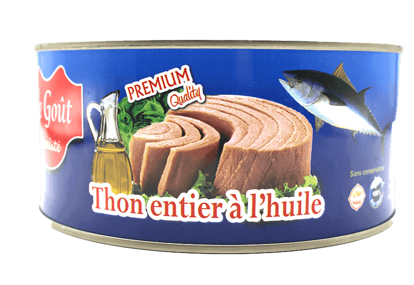 LE GOÛT thon entier à l'huile végétale 1kg