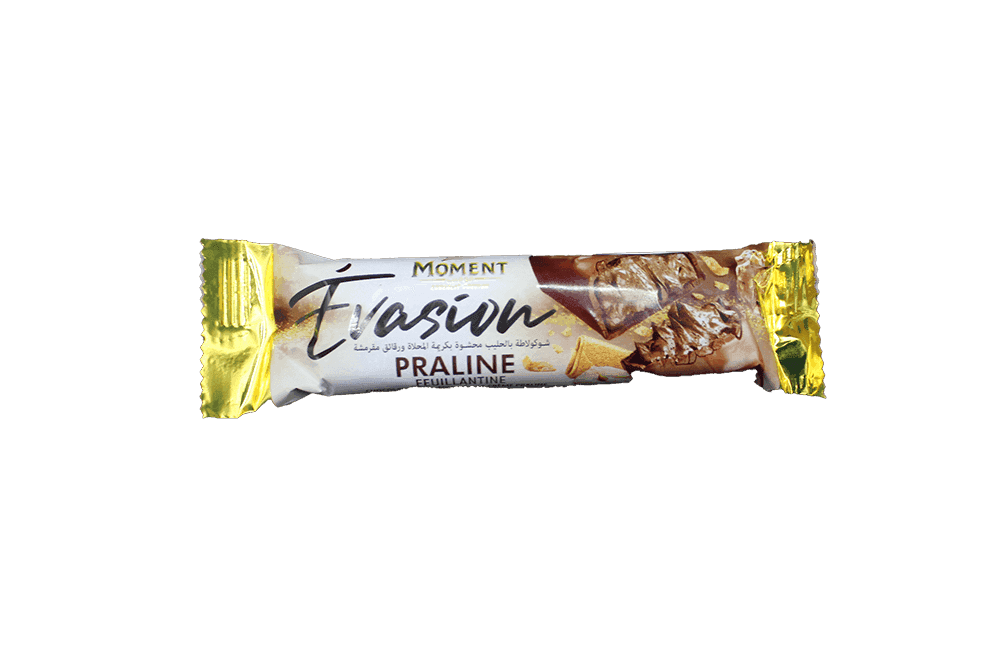 MOMENT Barre chocolat Evasion Feuillantine Praline 37g