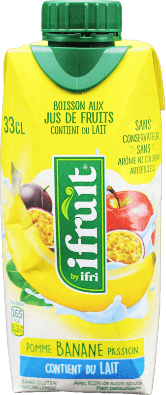 IFRUIT jus pomme banane passion lait 33cl