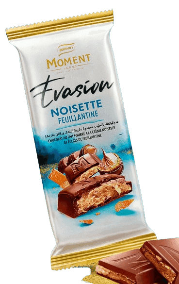 MOMENT chocolat Evasion Noisette feuillantine 90g