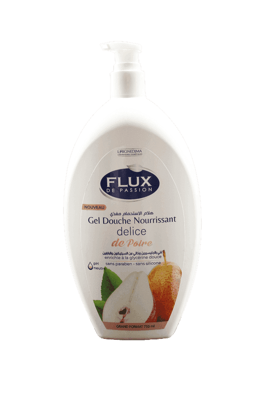 FLUX gel douche délice poire 750ml