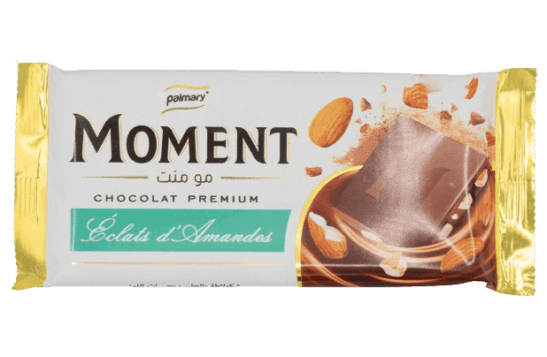 MOMENT Tablette Chocolat Éclats Amande 100 g