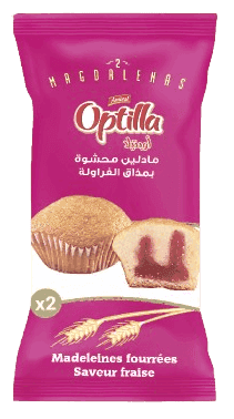 OPTILLA Madeleine Fraise 75 g